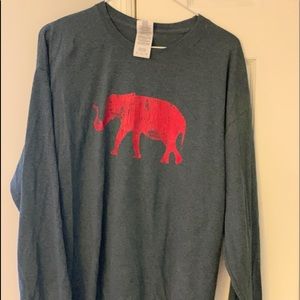 Alabama, Roll Tide Grey Long Sleeve Shirt XL
